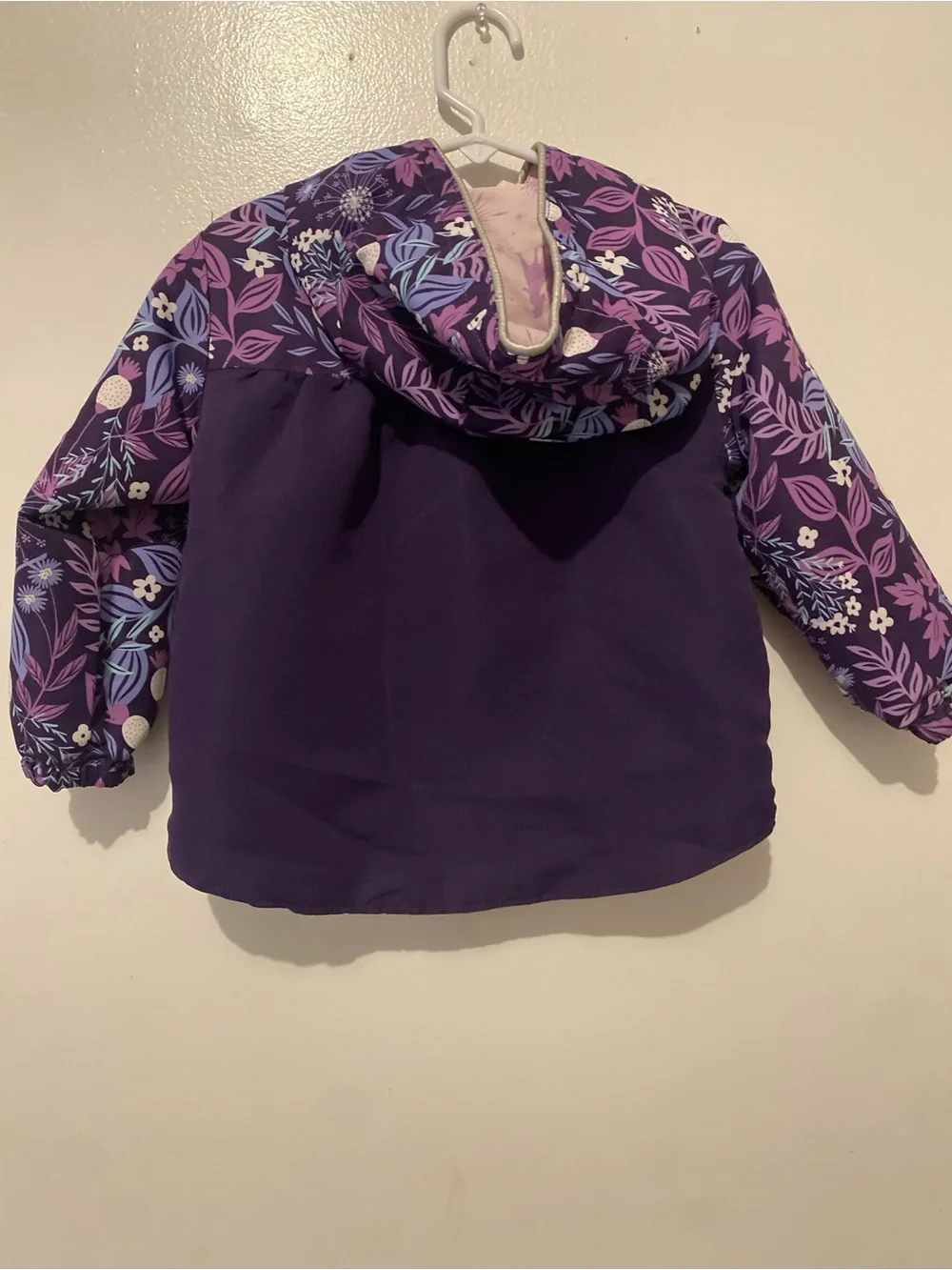 Disney Purple  Jacket with Floral Sleeves